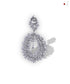 SILVER ALL WHITE PARTY DANGLERS